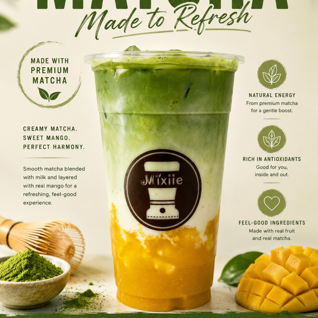 Mango Matcha Latte.
