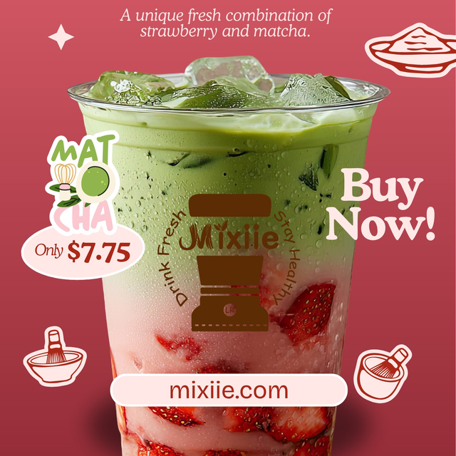 Strawberry Matcha Latte.
