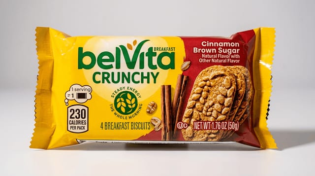 BelVita Cinnamon Brown Sugar Biscuits.