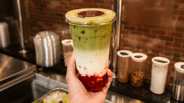Strawberry Matcha Latte.
