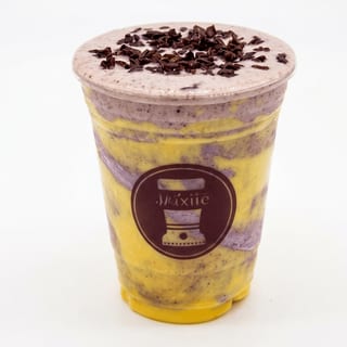 Banana Taro Purple Rice Smoothie with Crème Brûlée